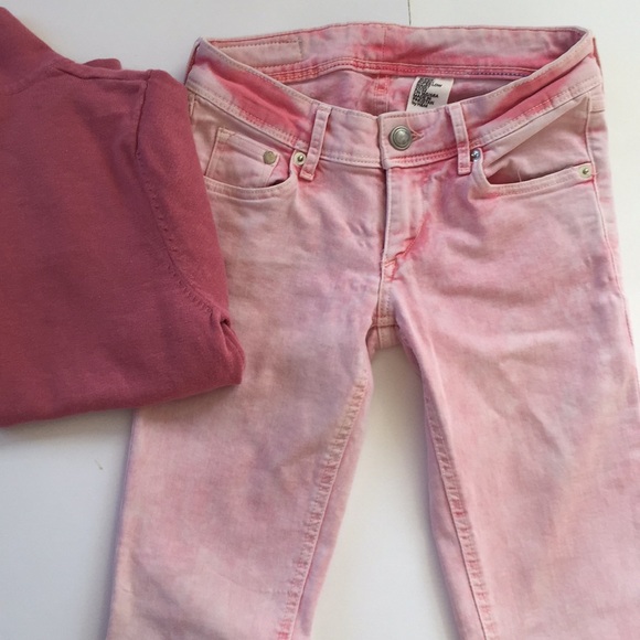 Denim - HOST PICK 💓NEW💓 PINK TIE DYED SUPER SKINNY JEANS